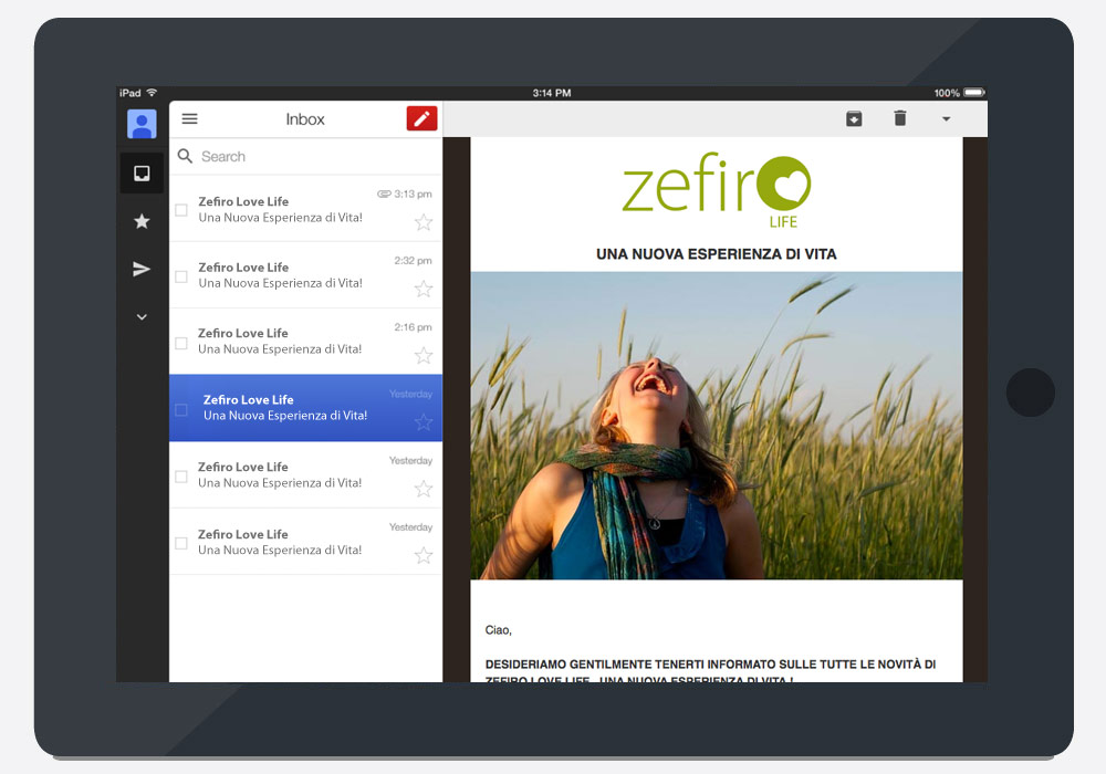 Progetto Zefiro Love Life